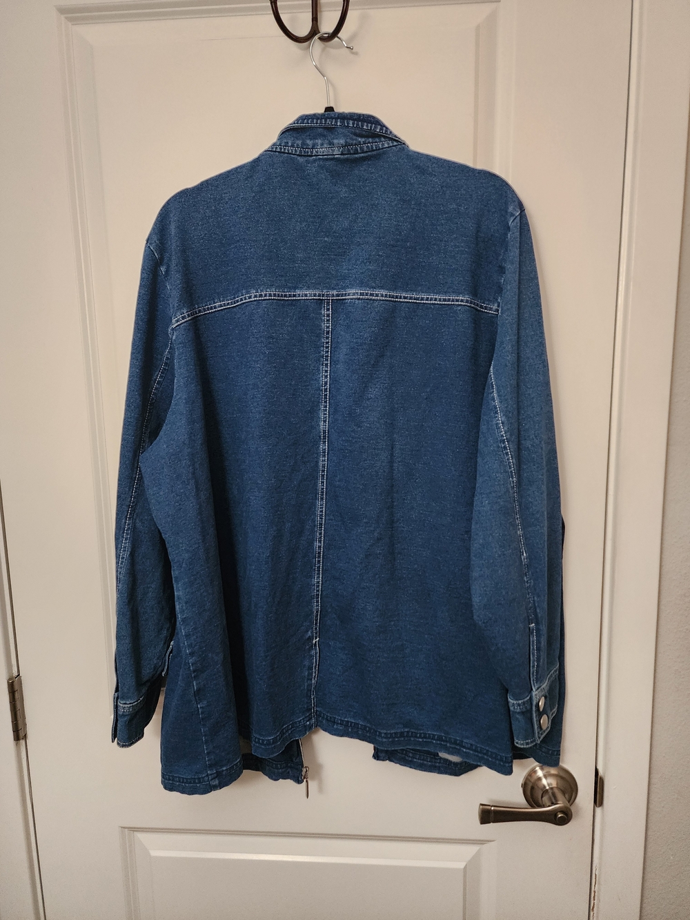 Womens Denim Knit Jacket Size 2X - Picture 5 of 5